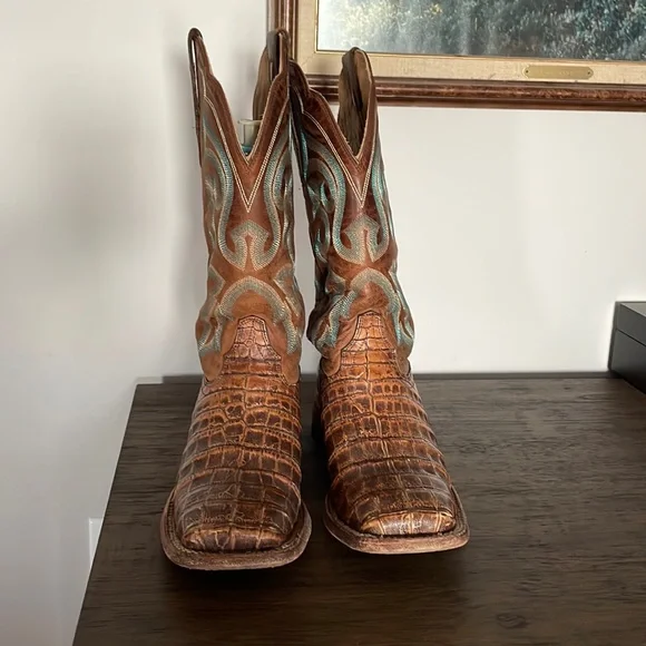 Ariat Shoes Cayman Leather Ladies Square Toe Western Boots Poshmark